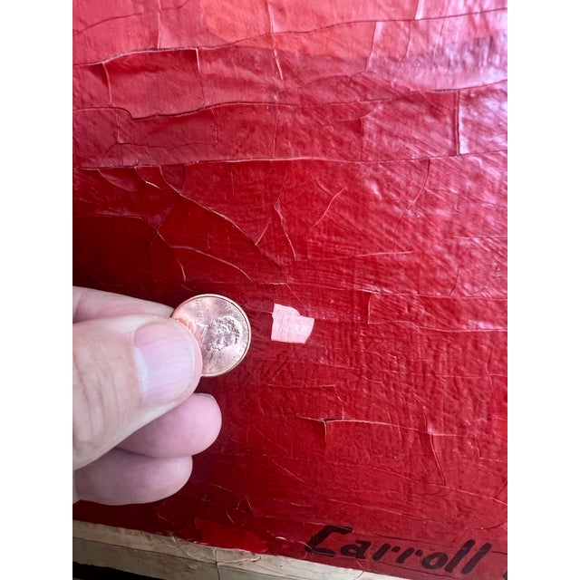Brick Red Decorative Screen For Sale - Image 8 of 12