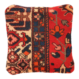 1980s Pasargad Vintage Hand Knotted Bakhtiari Rug Pillow
