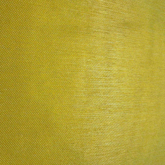 Outdoors and Indoors Contemporary Lemon Yellow Square Pillows by Arlene Angard, Set of 2 For Sale - Image 4 of 8