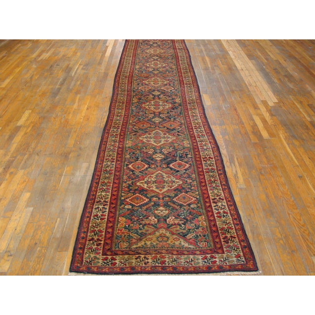 Antique Persian Serab rug. Measures: 3'2" x 14'4". Antique Serab Persian 1880s Rug, Country of Origin: Iran / Persia,...