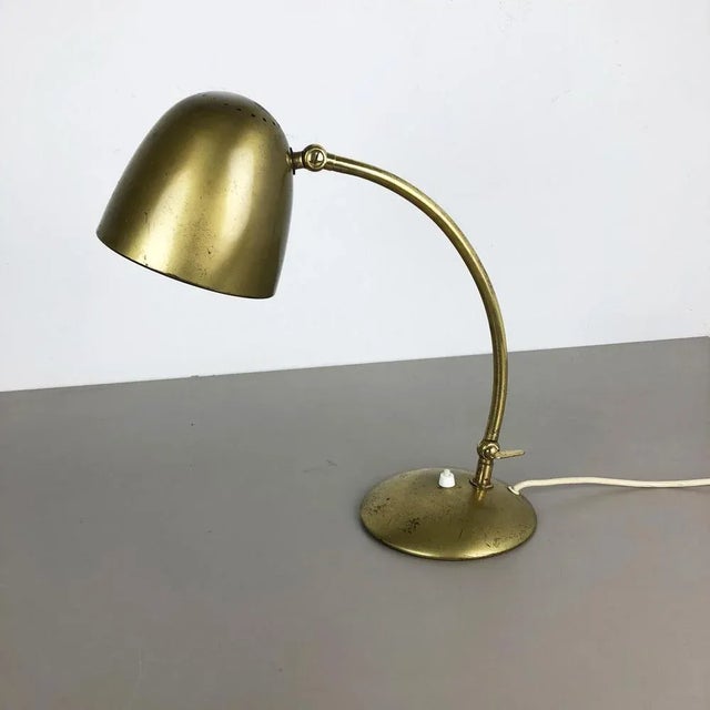 Brass Metal Table Light, Germany For Sale - Image 6 of 18