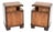Art Deco Swedish Walnut Bedside Cabinets, 1930, Set of 2 For Sale