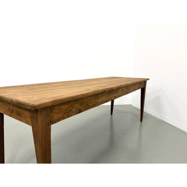 Farmhouse Table with Tapered Legs, 1950s For Sale - Image 13 of 18