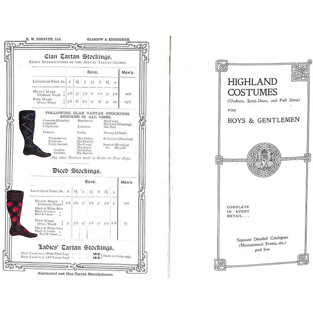 Traditional "Scottish Clan Tartans" 1920 For Sale - Image 3 of 18