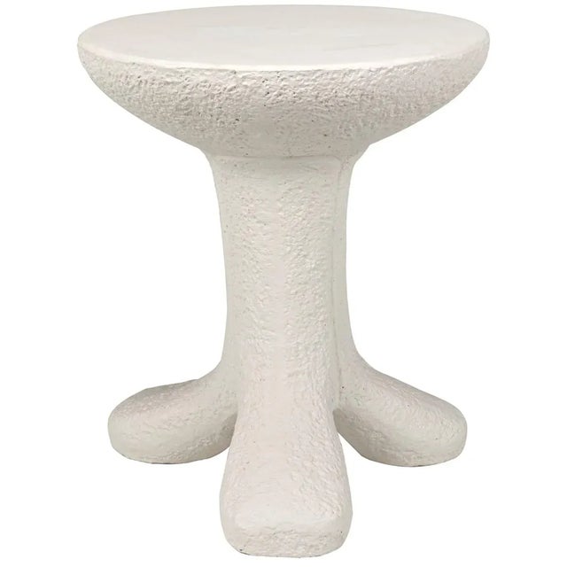 Mid-Century Modern NOIR Laramy Side Table, White Fiber Cement For Sale - Image 3 of 3