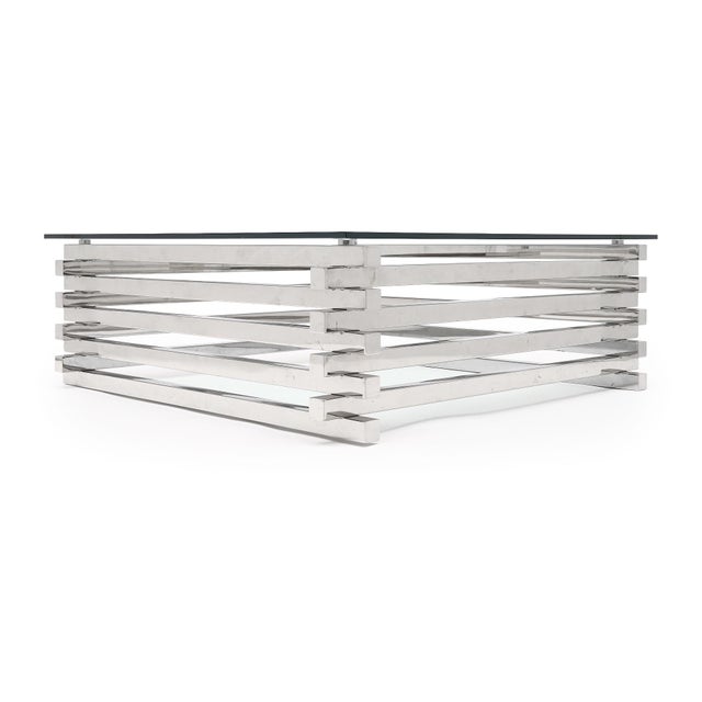 Metal Chrome Period Mid-Century Coffee Table For Sale - Image 7 of 9