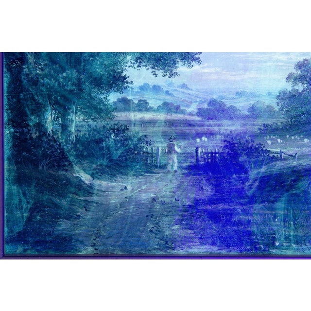 English Victorian Antique Oil Painting of a Devonshire Landscape, 19th Century For Sale - Image 18 of 18