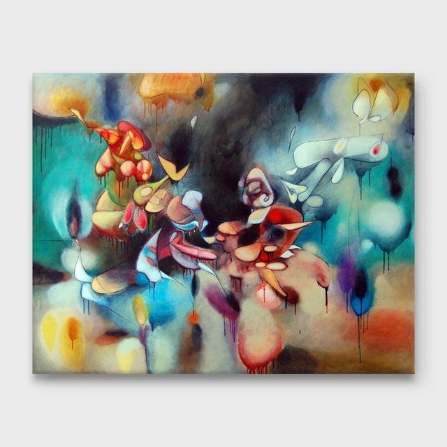 This is a one of a kind original abstract painting on canvas by Southern California artist, Daniel Ketelhut. Its...