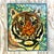Mid 20th Century Vintage Glass Mosaic of Tiger in Lucite Box Wall Sculpture For Sale - Image 5 of 10