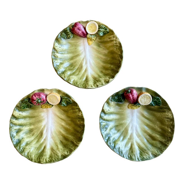 Italian Wall Plates, S/3 For Sale