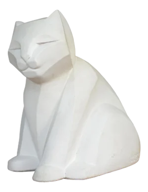 Austin Productions Karin Swildens Art Deco Cubist Cat Sculpture