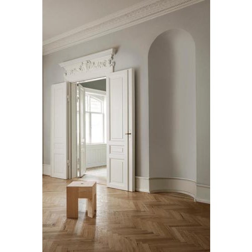 Gold Triangle Wood Stool by Aldo Bakker for Karakter For Sale - Image 8 of 9