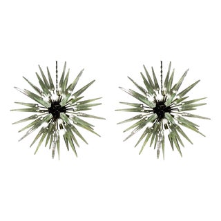 Sputnik Murano Glass Pendants, Set of 2 For Sale