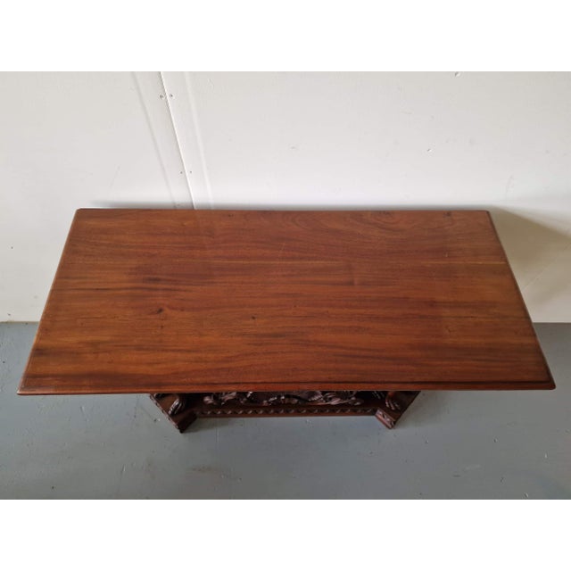 Neo-Renaissance Style Mahogany Console For Sale - Image 6 of 10