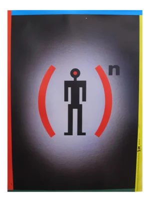 1989 Original Poster for Artis 89's Images Internationales Pour Les Droits De l'Homme Et Du Citoyen - Parentheses
