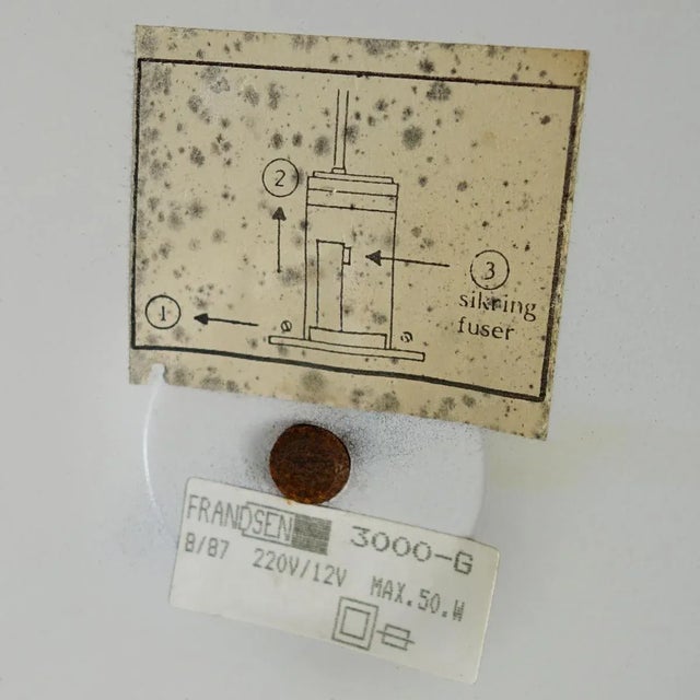 Mid-Century Modern White Steel Floor Lamp from Frandsen For Sale - Image 9 of 10