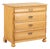 19th Century Danish Pine Chest of Four Curved Drawers For Sale