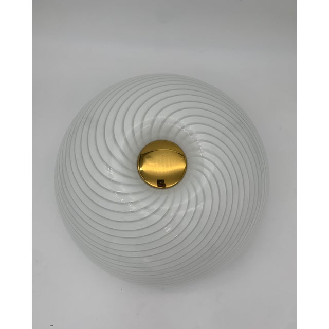 Vintage Murano Glass Ceiling Light attributed to F3, Italy, 1960 For Sale - Image 3 of 6