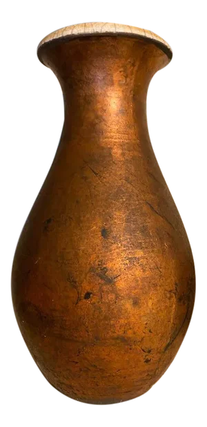 1980s Raku Pottery Ceramic Vase**