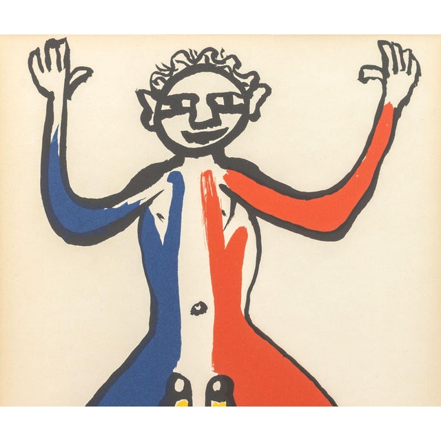 Abstract After Alexander Calder "Three Legged Man" Lithograph For Sale - Image 3 of 5