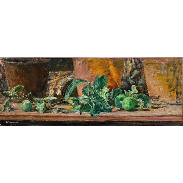 Still life, apples, green, enzo faraoni (s. Stefano magra, la spezia, 1920/2017) enzo faraoni is a great painter and...