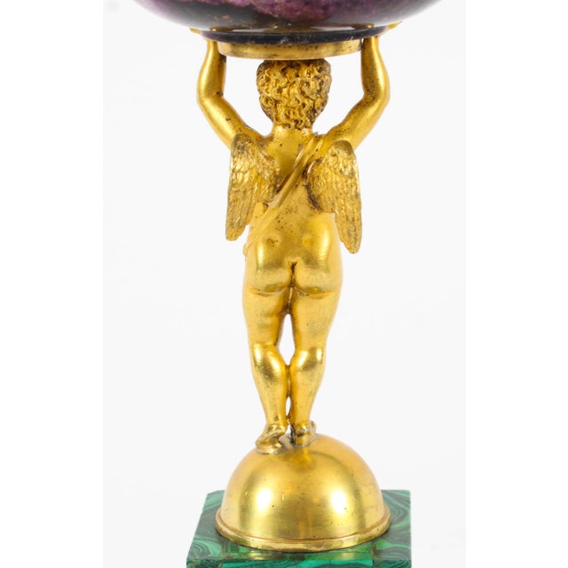 Antique Regency Ormolu Cherub Tazza For Sale - Image 13 of 17