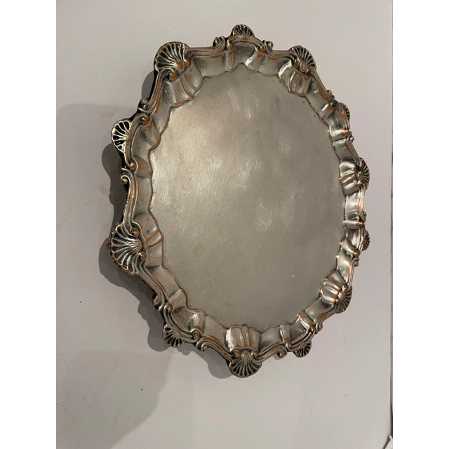 English Sheffield Silver Plated Barware/Serving Tray For Sale - Image 4 of 10
