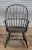 Late 20th Century Pair of Adriance Heritage Sack Back Windsor Arm Chairs Bench Made Black Finish For Sale - Image 4 of 9