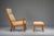 Set of Senator Highback Armchair & Ottoman in Teak by Ole Wanscher for Poul Jeppesen Collectors, Cado, 1960s For Sale - Image 13 of 16