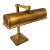 2010s Aged Brass Bankers or Library Lamp For Sale