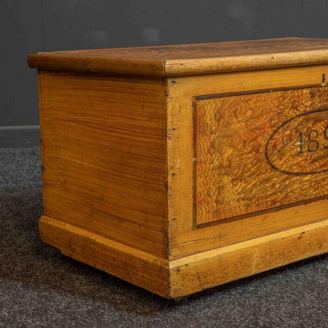 Victorian Scrumbled Pine Box For Sale - Image 10 of 14