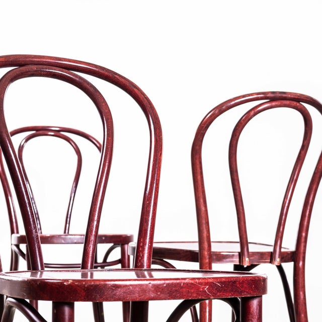 French Cast Base Café Dining Chair, 1980 For Sale - Image 4 of 12