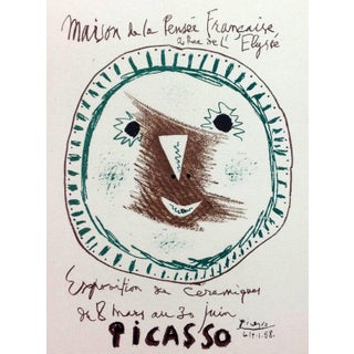 1959 Art in Posters Pablo Picasso Expo Ceramiques Lithograph 90 For Sale