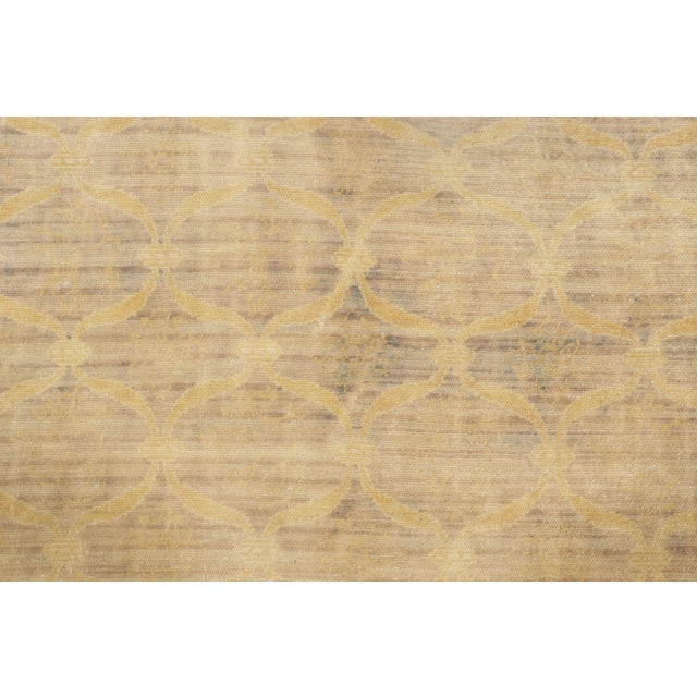 Hand-knotted in wool, circa 1920-1929, this oversized square 12x12 antique rug is a sublime, atmospheric addition to Rug &...