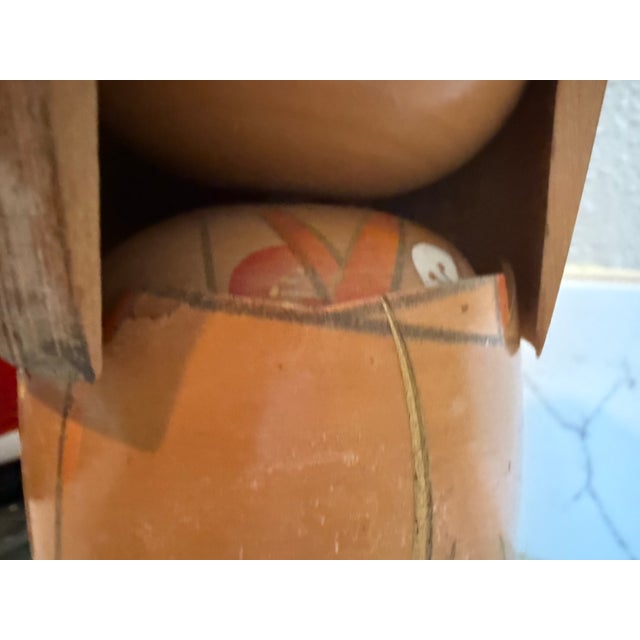 Vintage Kojo Tanaka Japanese Wooden Kokeshi Doll For Sale - Image 9 of 11