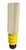 Glass Large Yellow Murano Glass Table Lamp with Pleated Lampshade, 1970s For Sale - Image 7 of 18