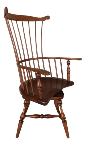 Custom Hand Made Pennsylvania Comb Back Swivel Windsor Armchair