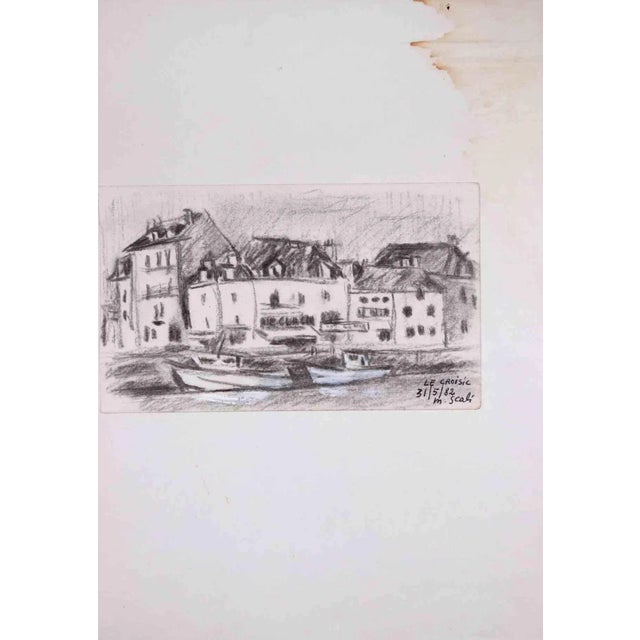 Le Croisic is an Original Pencil Drawing realized by Madeleine Scali on 1982. The little beautiful artwork is in very good...