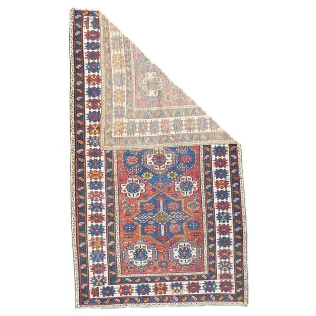 Early 20th Century Antique Shirvan Rug 4'1'' x 7' For Sale - Image 5 of 12