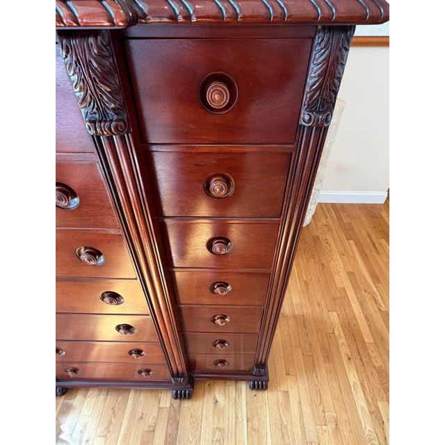 21 Drawer Mahogany Chest of 21 Drawers by Ralph Lauren For Sale In New York - Image 6 of 18