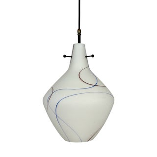 Mid-Century Modern Murano Glass Drop Pendant Light from Stilnovo, Italy, 1960s For Sale