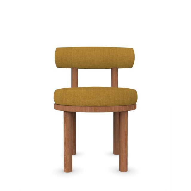Moca Chair in Famiglia 20 Fabric and Smoked Oak by Studio Rig for Collector For Sale - Image 6 of 6