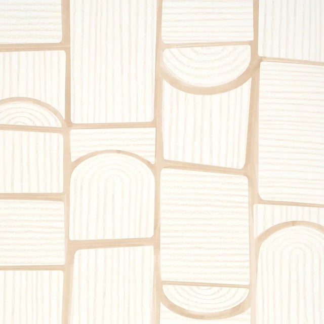 Not Yet Made - Made To Order Sample - Schumacher x BACKDROP Bloomsbury Wallpaper in Warm White For Sale - Image 5 of 5