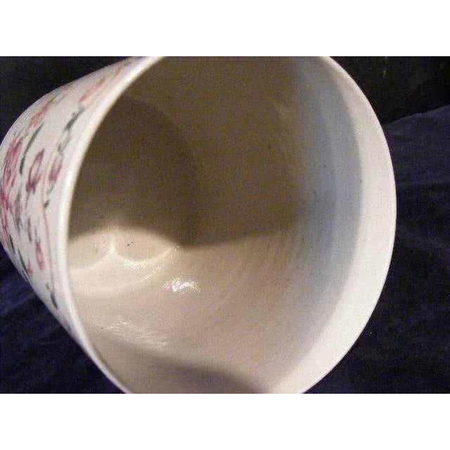 Large 19th Century Chinese Export Porcelain Tankard Mug in Famille Rose Palette For Sale - Image 10 of 11