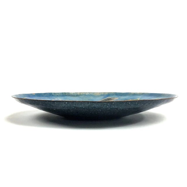 Metal Art Hand Painted Lacquer Grape Bowl For Sale - Image 4 of 7