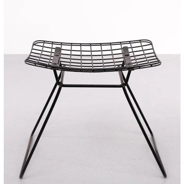 Steel Wire Stool by Cees Braakman for Pastoe, 1958 For Sale - Image 10 of 12