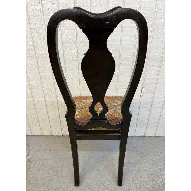 Antique Chinoiserie Paint Decorated Dining Chairs - Set of 6 For Sale - Image 9 of 12