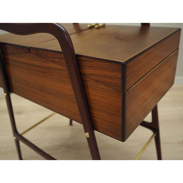 Vintage Walnut Sewing Table, 1970s For Sale - Image 15 of 18