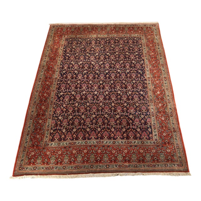 Asian Rug in Cotton and Wool For Sale