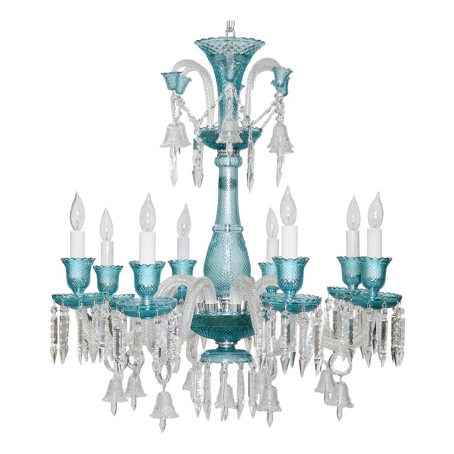Pasargad Home Murano-Style Glass Chandelier For Sale